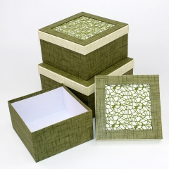 caixas de presente de papelão elegante com tampas