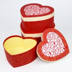 Luxury Heart Shaped Cardboard Boxes With lid