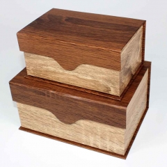 caixa de papel de design de madeira