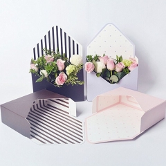 Decoration Envelope Shape Florist Packing Gift Flower Box  For Wedding