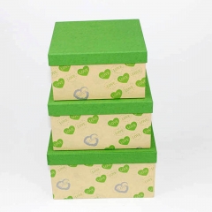 Caixa de presente de papel quadrado personalizada ajustada com a tampa para o armazenamento