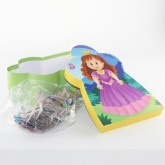 Caixa de papel bonito do jogo de enigma de serra de vaivém para crianças e adultos