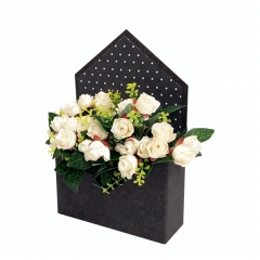 Caixa de papel feita sob encomenda da forma do envelope do logotipo para flores de embalagem