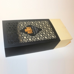Caixa de vinho de alta qualidade logotipo personalizado papelão com gaveta