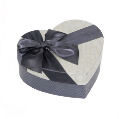 Caixa de presente de papelão de coração-forma de luxo com fita para rosa de embalagem