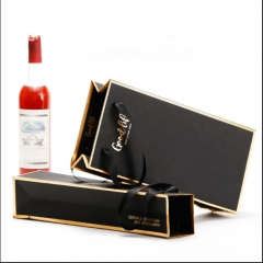Saco de papel de vinho de luxo definido para presentes, festa