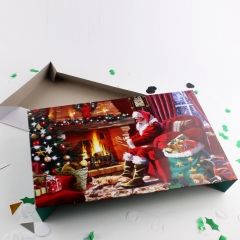 Papai Noel Design Folding Papaer caixa de embalagem para o Natal