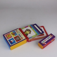 tamanho personalizado 75 * 45mm alta qualidade cartão de jogo de cartas de aprendizagem