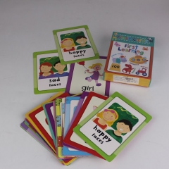 impressão feita sob encomenda dos cartões de jogo do cartão flash da educação do tamanho 62 * 87mm