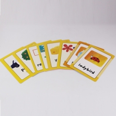 cartões de jogo personalizados do flash card da educação que imprimem o projeto personalizado