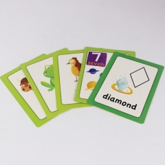 impressão feita sob encomenda dos cartões de jogo do papel do cartão do flash da educação