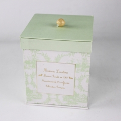 caixa de presente de casamento de papel artesanal com alça de pérola