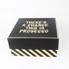 luxo fosco laminação personalizado impresso caixa de embalagem caixa de presente com carimbo quente