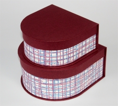 caixas de anel de embalagem de papel de jóias de logotipo personalizado de luxo para o casamento