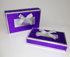 luxo brilhante glitter colar de papel caixa de embalagem de jóias